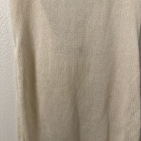 Chic Cream Knit Swim Coverup - Picture 3 of 9
